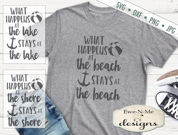 Beach SVG - Lake SVG - Shore SVG - stays at the lake beach shore svg -  summer svg - anchor svg - Commercial Use svg, dxf, png, jpg