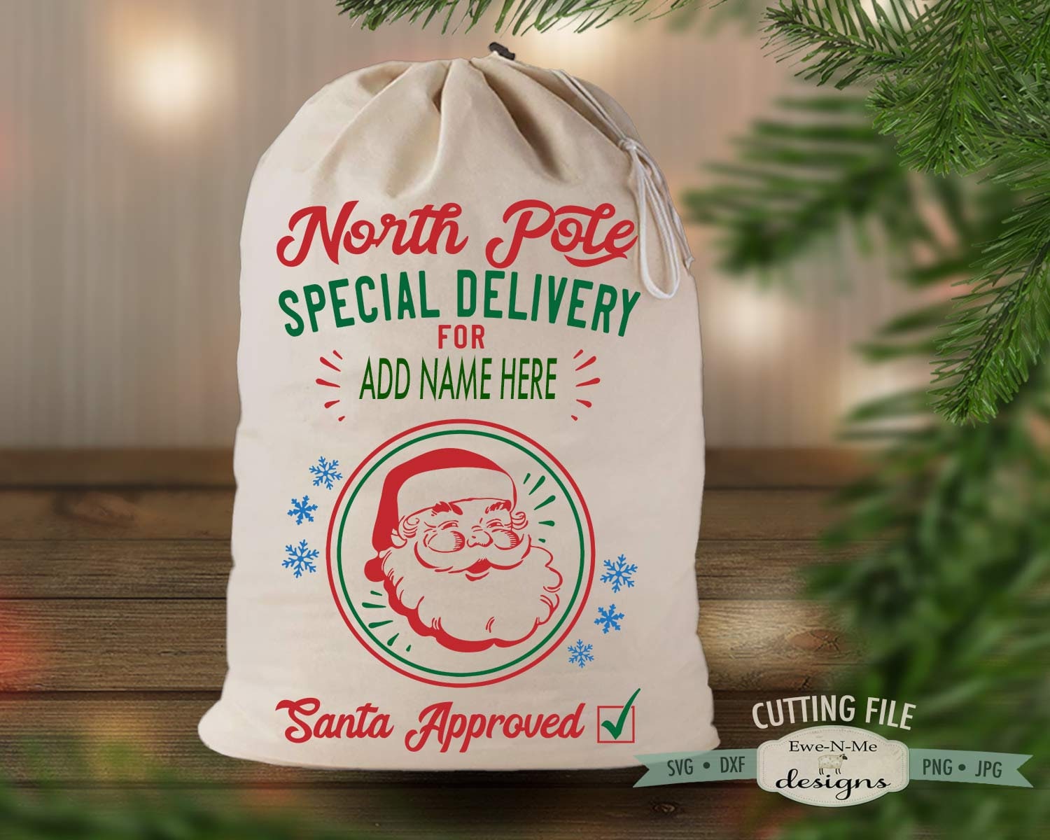 Download North Pole Delivery Svg Santa Sack Svg Santa Bag Svg