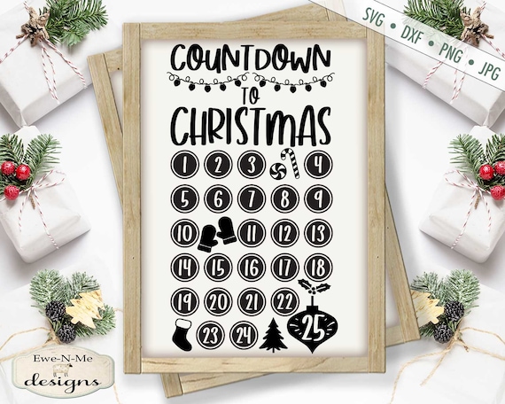 Countdown to Christmas SVG