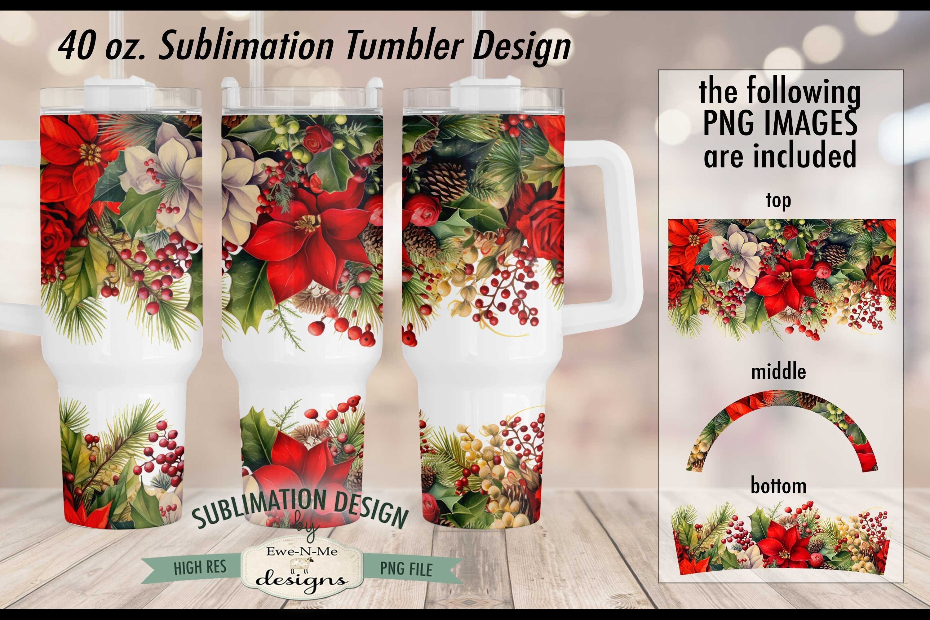 40 oz Sublimation Tumbler Design