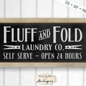 Fluff and Fold SVG - Laundry Company SVG - Laundry SVG - Commercial Use svg, dxf, png, jpg