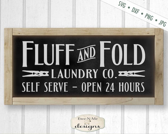 Fluff and Fold Laundry Co - SVG