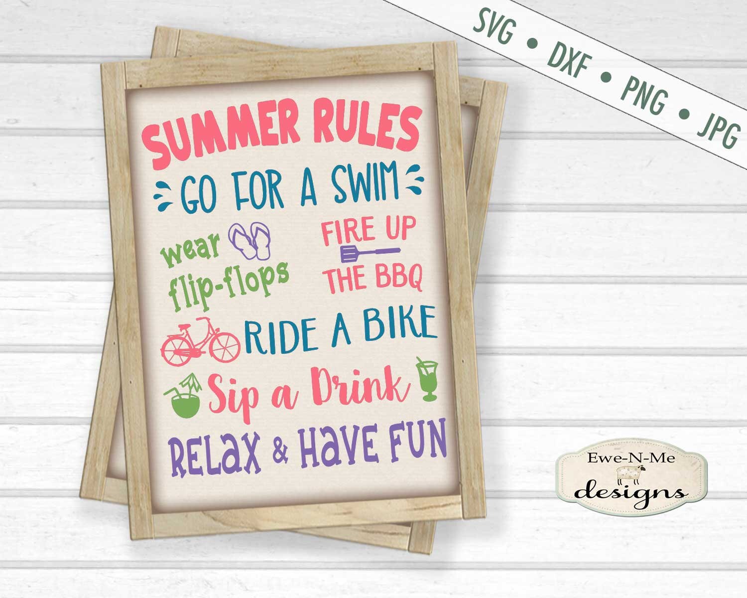 Download Summer Rules Svg Porch Sign Svg Summer Subway Svg Etsy