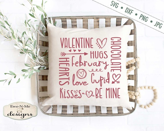 Valentines Subway Art SVG