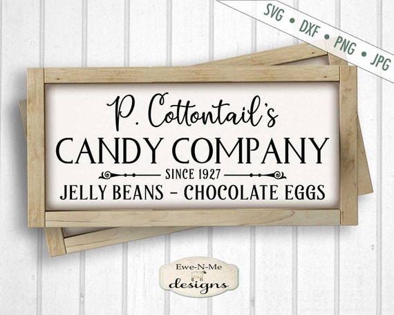 Easter SVG - Cottontail svg - Candy Company SVG - Jelly Beans Chocolate Eggs SVG