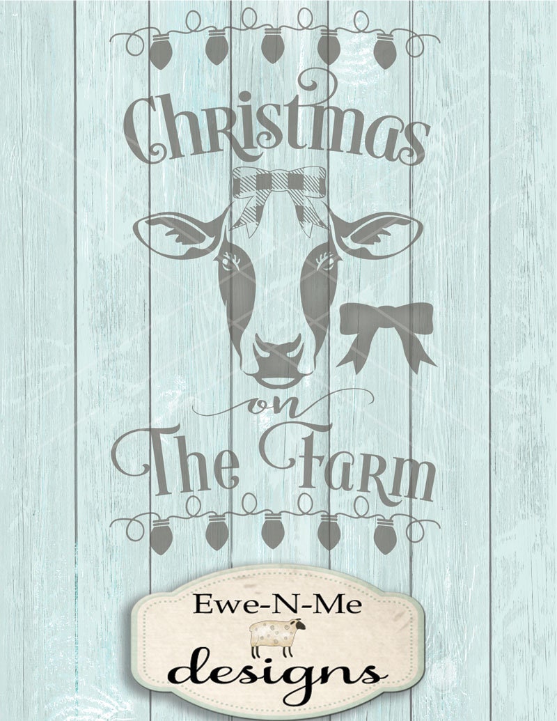 Download Christmas Cow SVG - Farm svg - Cow svg - Farm SVG ...