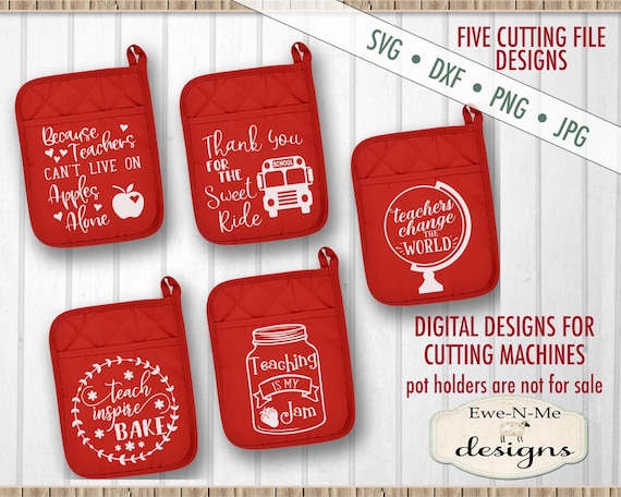 Teacher SVG - School SVG  - Pot Holder svg bundle - Potholder svg  - SVG for Dollar Tree Pot Holders - Commercial use svg, dxf, png, jpg