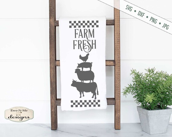 Stacked Farm Animals SVG - Farm Fresh SVG