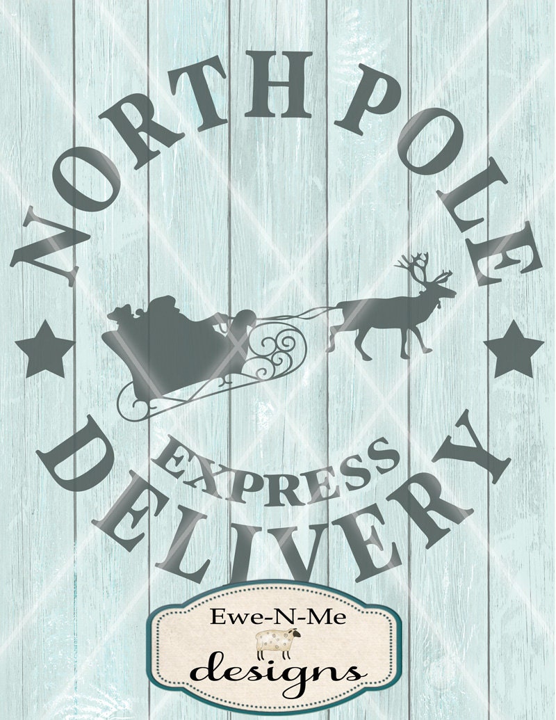 Download Christmas SVG Cut File - Santa Sleigh SVG - North Pole ...