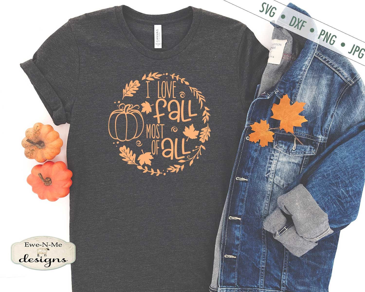 Download I Love Fall Most of All SVG - Commercial Use svg, dxf, png, jpg