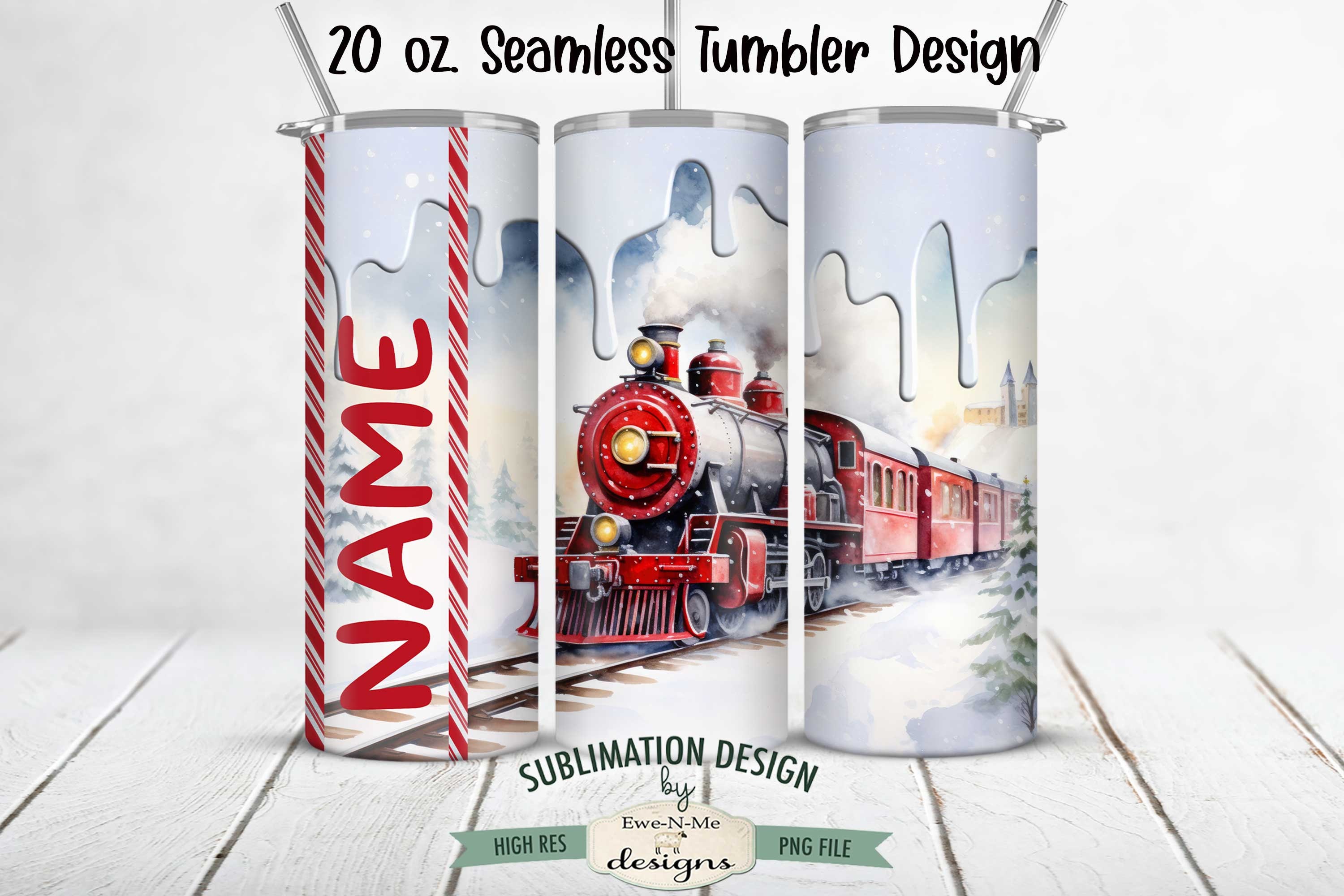 20oz Tumbler Template Full Wrap Sublimation Cut File
