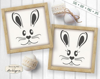Easter SVG - Easter Bunny svg - Easter Rabbit SVG - Bunny Face svg - Rabbit Face svg