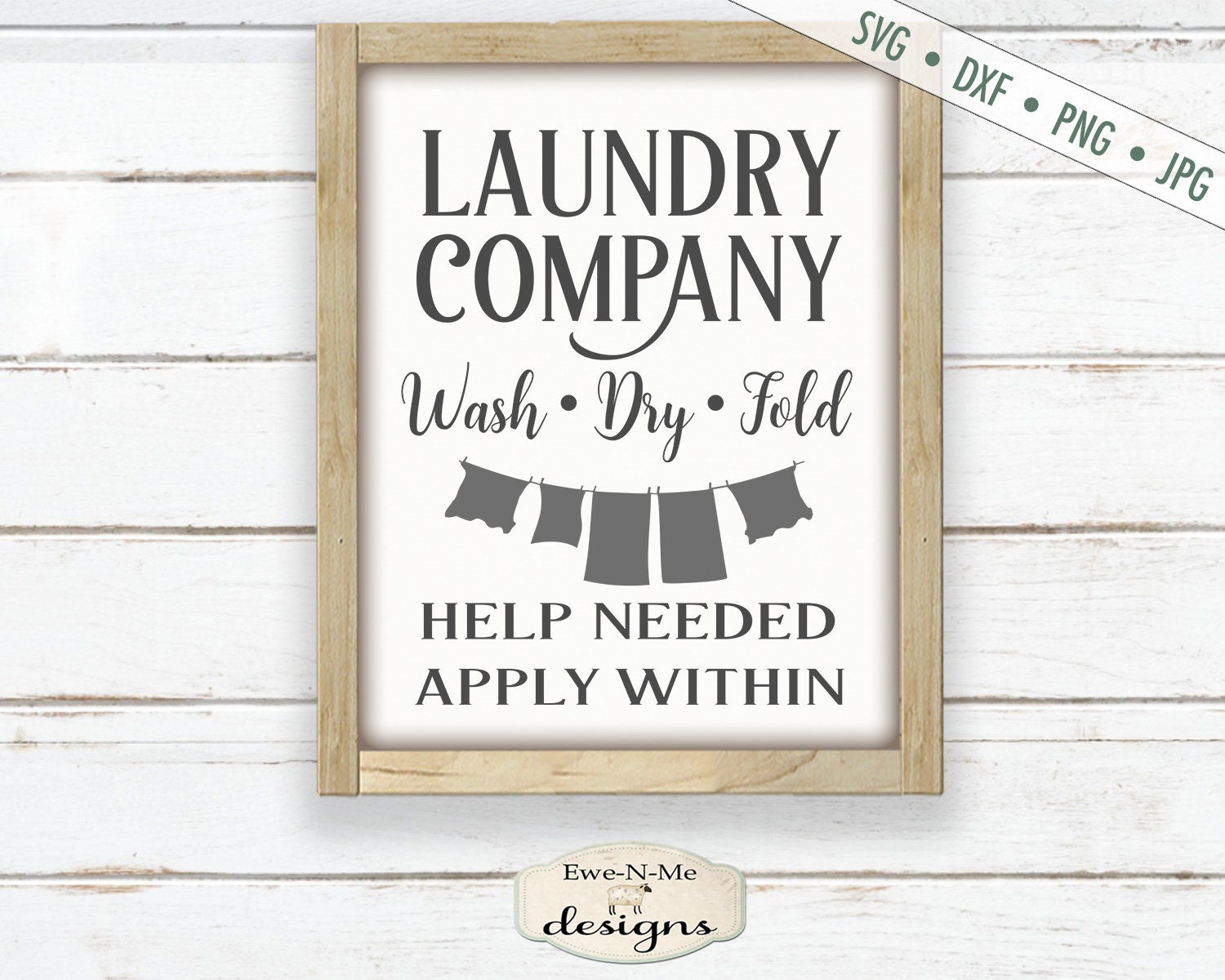 Laundry Room Signs SVG