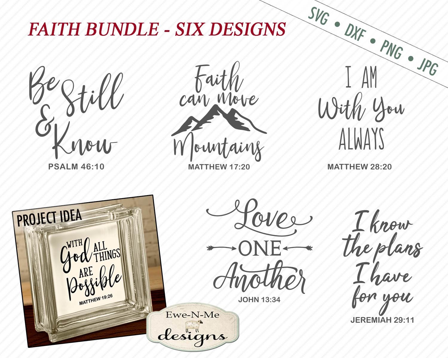 FREE Glass Block SVG Files to Make a Loving Gift or Decoration! - Leap of  Faith Crafting
