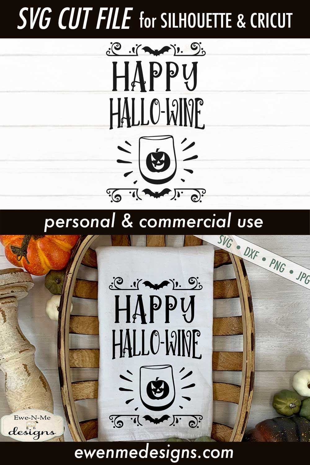 Download Happy Hallo-Wine SVG - Halloween SVG - Wine SVG