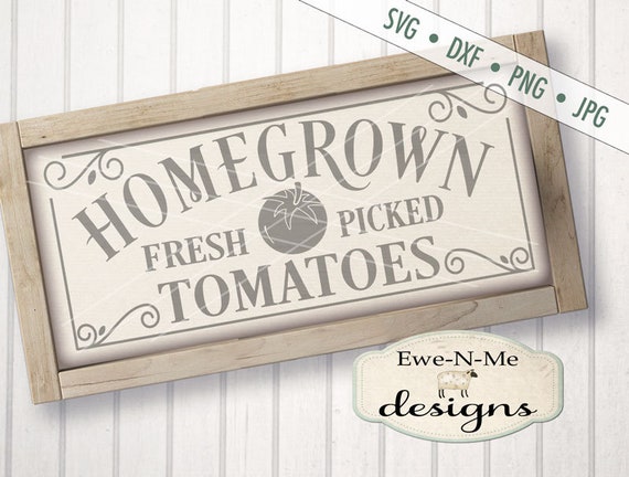 Tomatoes SVG - Farm svg - garden svg - Tomato Sign SVG - Homegrown Tomatoes svg