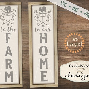 Welcome svg - welcome to our home svg - welcome to the farm svg  - porch sign svg bundle - svg bundle - Commercial use svg, dxf, png and jpg