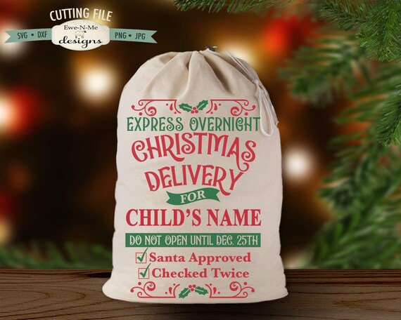 Express Christmas Delivery svg - Santa Sack SVG