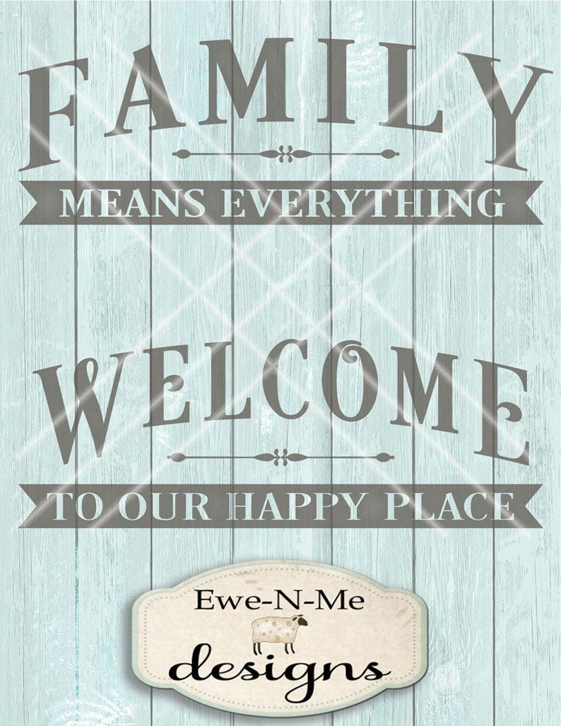 Download Welcome to Our Happy Place svg Family Means Everything svg ...