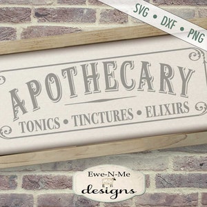 Apothecary svg tonic tincture elixir SVG Pharmacy svg Apothecary Sign svg zdjęcie 1