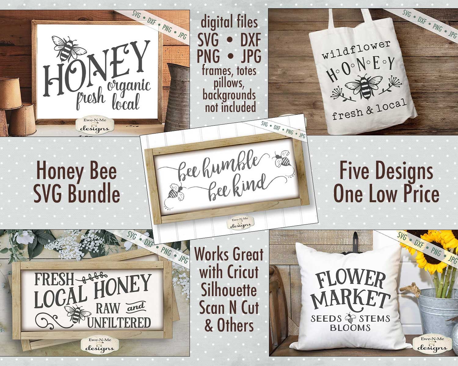 Download Honey Bee SVG Bundle