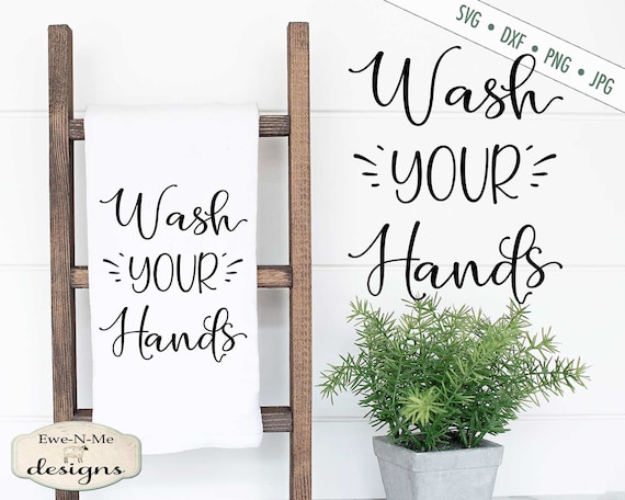 Wash Your Hands SVG - Bathroom svg - Towel SVG - Wash SVG