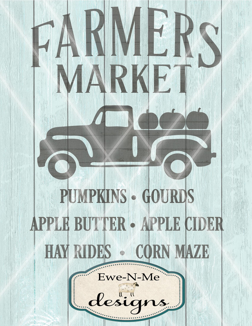 Download Farmers Market SVG - pumpkin svg - old truck with pumpkins svg