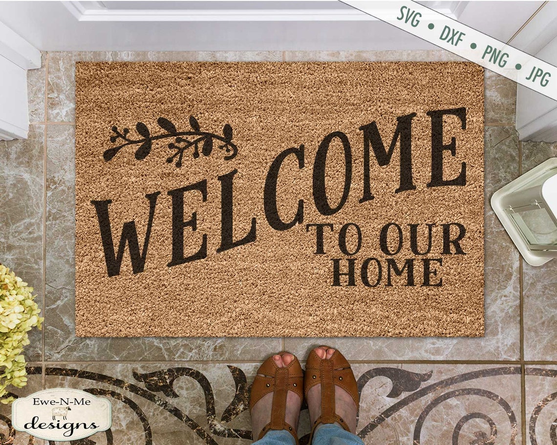 Welcome to Our Home SVG - Welcome Mat SVG - Doormat SVG - Etsy