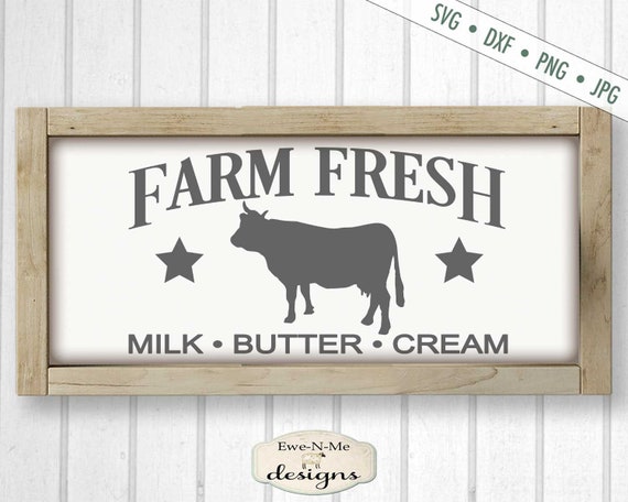 Farm Fresh SVG - Cow SVG