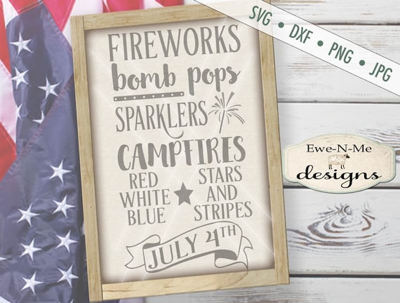 July 4th svg - 4th of July svg - patriotic svg - Fireworks SVG - Indpendence Day SVG