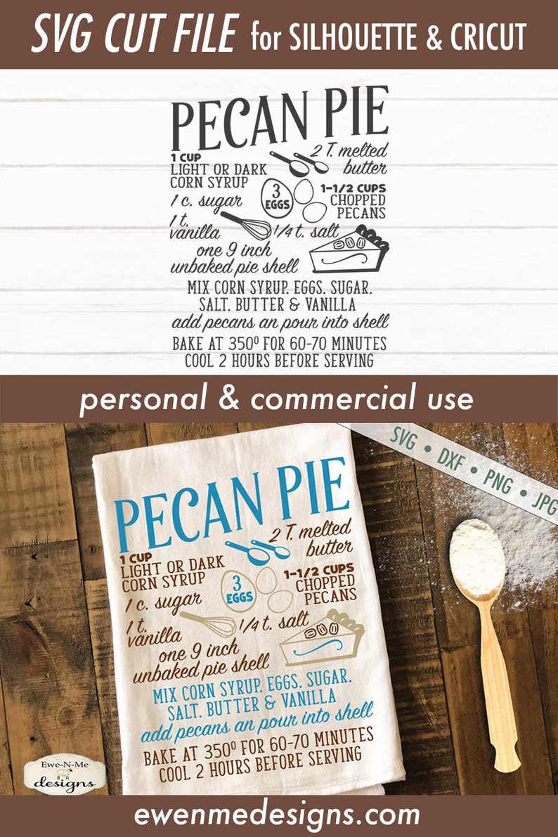 Download Pecan Pie SVG pie recipe svg Fall svg Pecan svg | Etsy