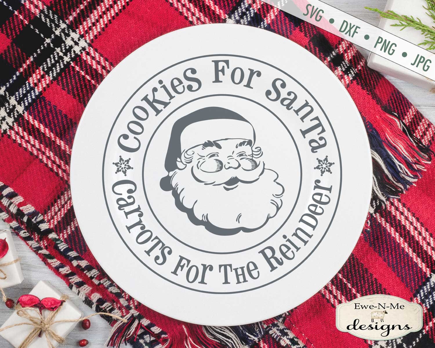 Download Cookie Plate SVG - Cookies For Santa SVG - Carrots for ...