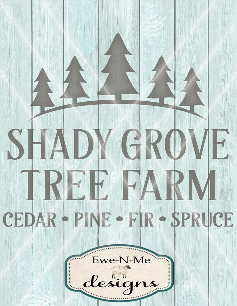 Download Tree Farm SVG Winter SVG Pine Tree svg Christmas svg | Etsy