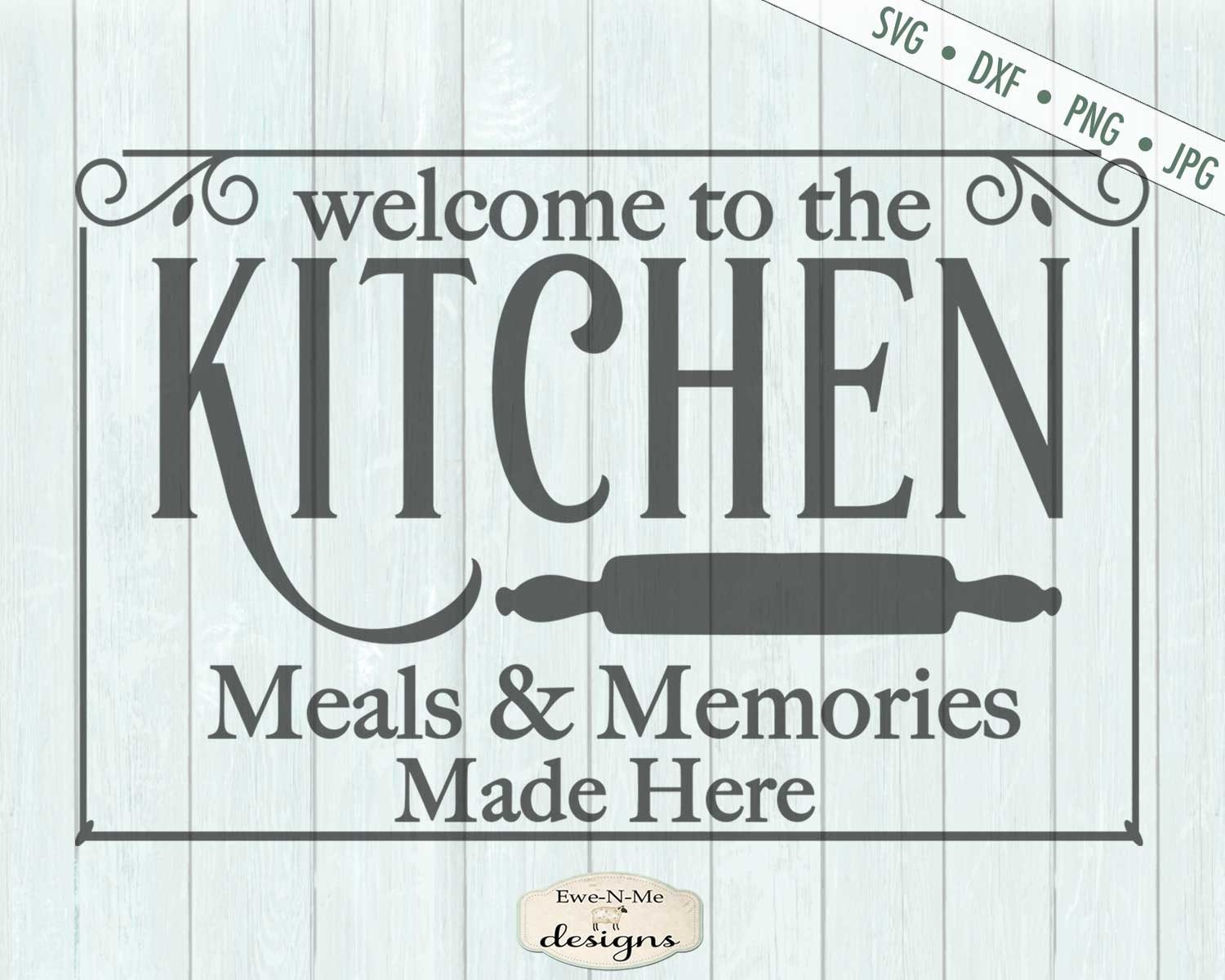 Kitchen Meals And Memories Svg