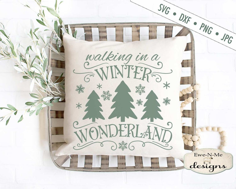 Download Winter Wonderland svg Christmas Tree SVG Snowflake SVG | Etsy