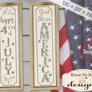 Patriotic svg bundle july 4th svg bundle America svg porch sign svg fireworks svg Commercial use svg, dxf, png, jpg image 2