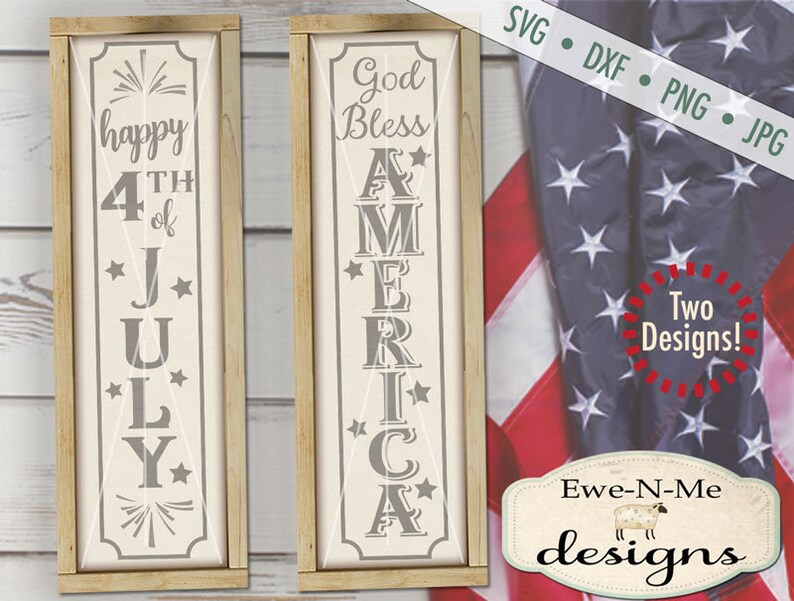 Patriotic svg bundle july 4th svg bundle America svg porch sign svg fireworks svg Commercial use svg, dxf, png, jpg image 2