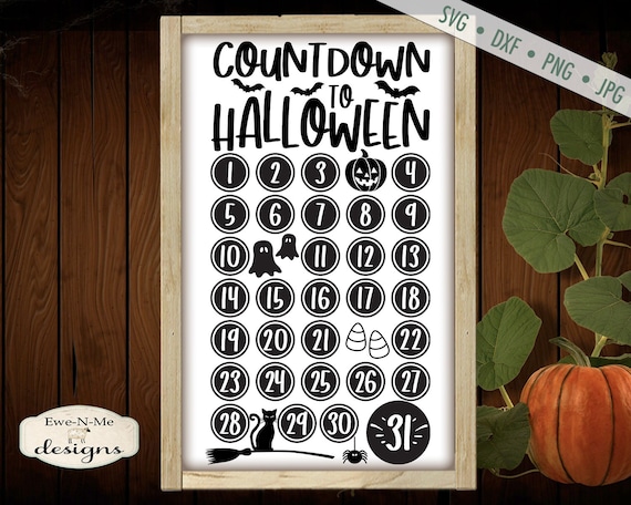 Countdown to Halloween SVG