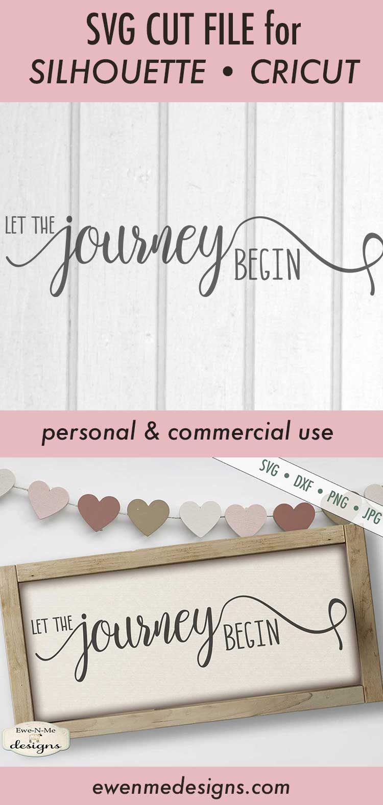 Let The Journey Begin SVG - Adventure svg - Wedding svg - Journey svg