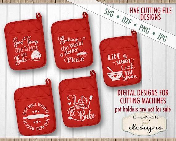 Pot Holder svg bundle - Pot Holder svg - Oven Mitt svg bundle - SVG for Dollar Tree Pot Holders  - Commercial use svg, dxf, png, jpg