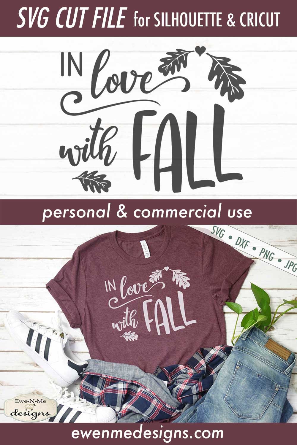 Download In Love With Fall SVG - Commercial Use svg, dxf, png, jpg