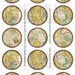 Old Maps Bottle Cap Image Inserts Printable 1 Inch Round Graphics for ...