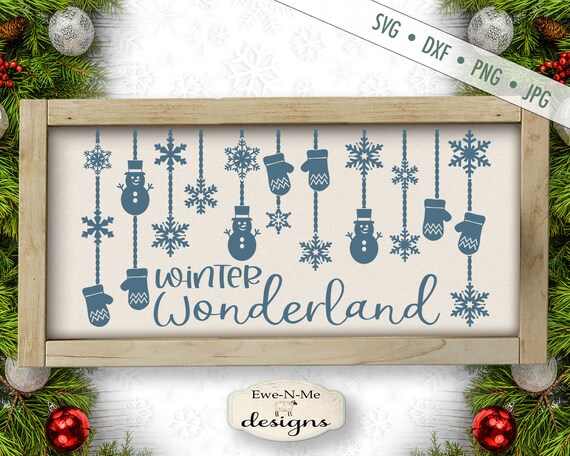 Winter svg - Snow svg - Winter Wonderland svg  - Snowflake svg - Mittens SVG - Snowman svg - Commercial Use svg, dxf, png, jpg