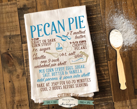 Pecan Pie SVG  - Pie recipe SVG