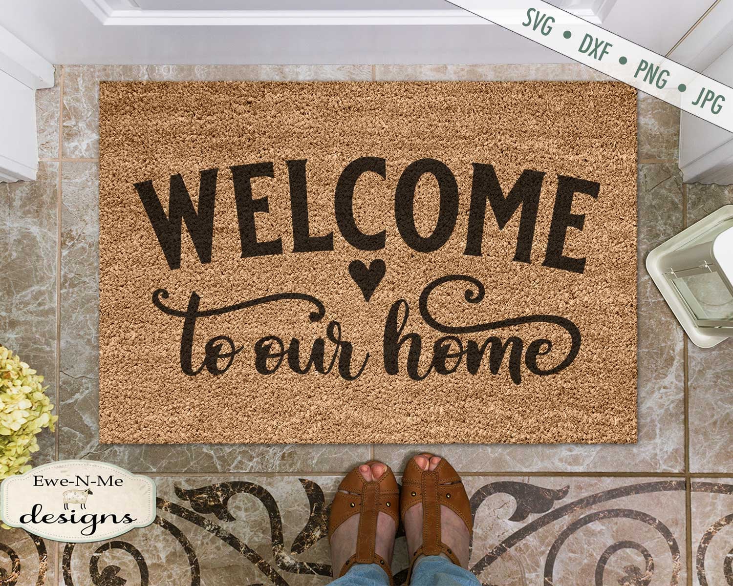 Welcome Home Mat SVG, Welcome Home SVG, Doormat 