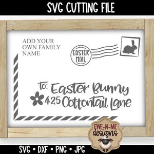 Coniglietto pasquale SVG - Coniglietto pasquale busta svg - Cartolina per coniglietto pasquale - Pasqua personalizzata svg - Uso commerciale svg, dxf, png, jpg