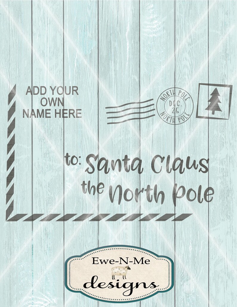 Download Santa Letter SVG Santa Envelope svg Christmas svg | Etsy
