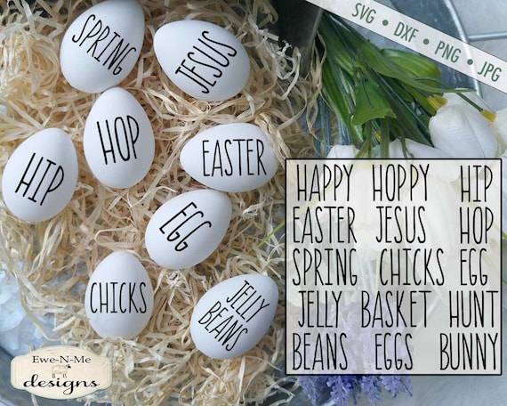 Thin Line - Rae Dunn Easter Word Bundle - SVG