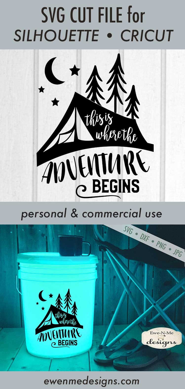 Download Adventure Begins SVG - Tent SVG - camping bucket svg ...