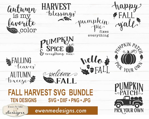 Fall svg bundle - Happy Fall Yall svg - hello fall svg - autumn svg bundle - fall svg bundle - Commercial use svg, dxf, png and jpg